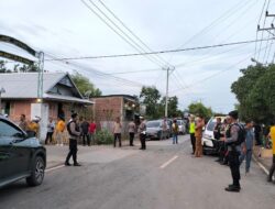 Urai Kemacetan, Kabag OPS Polres Bima AKP Iwan Sugiyanto, Pimpin Pengaturan Lalulintas di Cabang Sanolo dan Pertigaan Desa Tambe