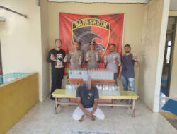 Tim Opsnal Polsek Rasbar Berhasil Menggagalkan Penjualan 127 Botol Arak Bali