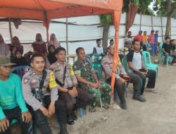 Jaga Kamtibmas, Personel Polsek Monta Laksanakan Pengamanan Turnamen Volleyball di Desa Tangga