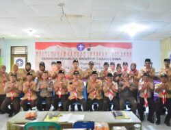 Wakili Kapolres, Kasat Binmas Polres Bima Hadiri Muscab Pramuka Tingkat Kabupaten Bima