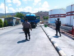 Unit Pamobvit Sat Samapta Polres Bima Kota Amankan Objek Vital PLTMG Bonto Bima