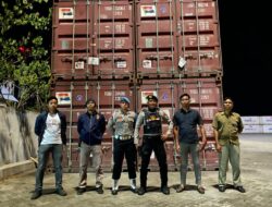 Patroli Cipkon Ops Mantap Brata Rinjani-2023 Awasi Distribusi Surat Suara di Pelabuhan Laut Bima