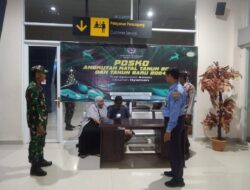 Jamin Keamanan  Obyek Vital Jelang Pemilu, Polsek KP3 Bandara SMS Bima Intensifkan Patroli Malam