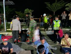 Personel Polres Bima Kota dan TNI Lakukan Patroli Gabungan untuk Menjaga Keamanan Pemilu 2024