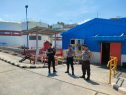 Unit Obvit Sat Samapta Polres Bima Kota Laksnakan Pengamanan dan Patroli Objek Vital PLTMG Bonto Bima