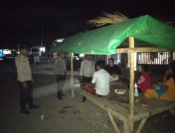 Pastikan Pemilu dan Nataru 2024 Aman, Polsek Sanggar Intensifkan Patroli Dialogis