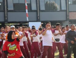 Polres Bima Kota dan Kodim 1608/Bima Laksanakan Olahraga Bersama dalam Jalinan Sinergi