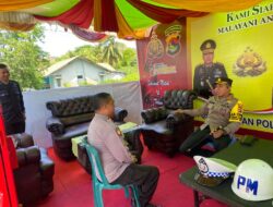 Pengamanan Natal dan  Tahun Baru 2024, Kapolres Bima Cek Kesiapan Pos Yan Operasi Lilin Rinjani 2023