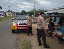 Jaga Sitkamtibmas Jelang Pemilu 2024, Polsek Soromandi Gelar Patroli Dialogis