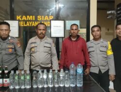 Menjelang Pemilu dan Malam Nataru, Polsek Bolo Laksanakan Razia Pemberantasan Miras