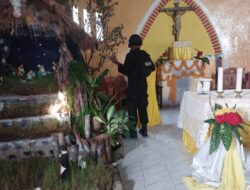 Personel Pos PAM Lilin Rinjani 2023, Polres Bima Laksanakan Pengamanan dan Sterilisasi Tempat Ibadah