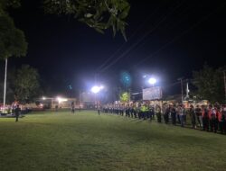 Kapolres Bima AKBP Eko Sutomo SIK., MIK., Pimpin Apel Pengamanan Malam Pergantian Tahun