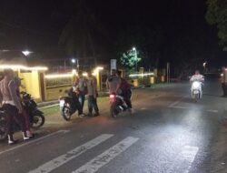 Polsek Bolo, Polres Bima Gelar Razia Malam, Jaga Kamtibmas  Jelang Pemilu