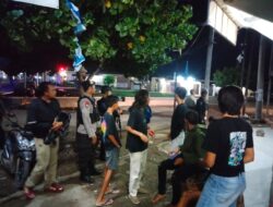 Patroli Dialogis Jelang  Pemilu,Polsek Woha Sambangi Desa Dadibou dan Penapali