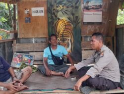 Kasat Binmas Bersama Peronel Sat Binmas Polres Bima Kota,  Himbau Kamtibmas Pemilu Damai 2024