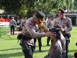 Kapolres Bima AKBP Eko Sutomo SIK.,MIK., Pimpin Penerimaan dan Tradisi Pembaretan Bintara Remaja Polri TA. 2023