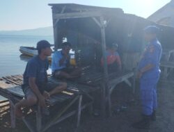 Patroli Dialogis  Sat Polairud Polres Bima Imbau Warga Pesisir Wujudkan  Pemilu  Damai 2024