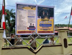 Polres Bima  Pasang Spanduk Sosialisasikan Penerimaan Sekolah  Inspektur Polisi Sumber Sarjana SIPSS