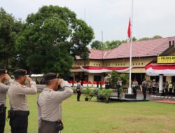 Kapolres Bima AKBP Eko Sutomo SIK.MIK,Pimpin Upacara Hari Kesadaran Nasional Ini Pesanya