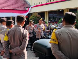 Sat Binmas Polres Bima, Laksanakan Pengecekan Kendaraan Dinas Bhabinkamtibmas  Untuk Tahapan Pemilu 2024