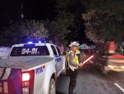 Satgas Kasemtibcar Lantas OMB Gelar Patroli Antisipasi Laka Lantas