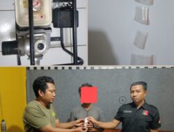 Amankan Terduga Pelaku Pencurian Mesin Pompa Air, Unit Reskrim Polsek Woha Dapati Lima Pocket Narkoba Jenis Shabu Siap Edar