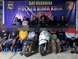 Tim Opsnal Sat Reskrim PUMA I Polres Bima Kota Polda NTB Berhasil Mengamankan Terduga Pelaku Curanmor Beserta Barbuk: Satu Tersangka Lumpuhkan di Kaki