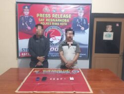 Tim Opsnal Satresnarkoba Polres Bima Kota Berhasil Mengungkap dan Menangkap Dua Pemilik Sabu