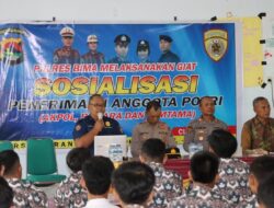 Tingkatkan Animo Pendaftaran, Polres Bima Laksanakan  Sosialisasi Penerimaan Anggota Polri  T.A. 2024 di SMAN 1 Bolo