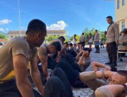 Polres Bima Kota Gelar Tes Kesamaptaan Jasmani bagi Personel Polri