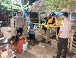 Polsek Sanggar Pertajam Patroli Dialogis OMB Malam Hari Jelang Pemilu 2024