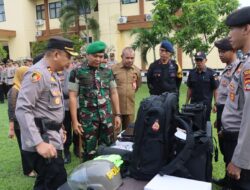 Kapolres BimaKota Pimpin Apel Kesiapan Pengamanan dan Pengecekan Logistik Tahap Pemungutan Suara Pemilu 2024