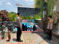Patroli Obyek Wisata Akhir Pekan,  Polsek Madapangga  Berikan Rasa Aman dan Nyaman Bagi Pengunjung