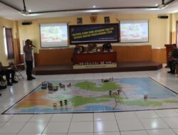 Polres Bima Kota Gelar Simulasi Tactical Floor Game Persiapan Pam TPS OMB Rinjani 2024