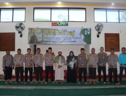 Polres Bima Kota Laksanakan Peringatan Isra Mi’raj Nabi Besar Muhammad SAW 1445 H / 2024 M di Masjid Jabal Qubis