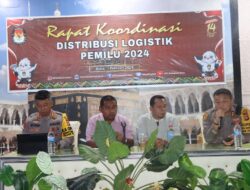 Rakor Persiapan Pendistribusian Logistik Pemilu 2024 Diselenggarakan oleh KPU Kabupaten Bima dengan Instansi Terkait