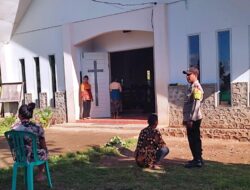 Melalui Program Minggu kasih, Polsek Donggo Imbau Masyarakat Ciptakan Pemilu  Aman dan Damai