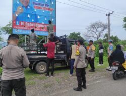 Polsek Madapangga Bersama Forkopimcam dan penyelenggara Pemilu Melaksanakan Apel Kesiapan  Penertiban APK