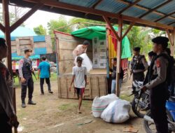 Dikawal Sat-samapta Polres Bima Pendistribusian Logistik Pemilu Tiba Dengan Aman di Kecamatan Soromandi