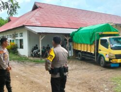 Waka Polres Bima, Laksanakan Pemantauan dan Monitoring di Gudang Logistik KPU Kabupaten Bima