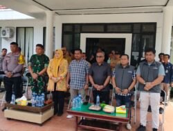 Kapolres Bima AKBP Eko Sutomo SIK.MIK., Menghadiri Pemusnahan Kertas Suara Pemilu  Yang Rusak