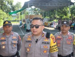 Kapolres Bima Kota Pantau Situasi TPS Saat Pemungutan Suara