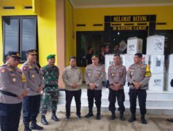 Kabid Hukum Polda NTB Selaku Pamatwil Cek Kesiapan  Personel PAM TPS di Kecamatan Monta