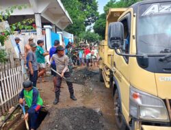 Babinkamtibmas Kelurahan Nitu Bersama Masyarakat Gelar Gotong Royong Bersihkan Sampah dan Saluran Drainase