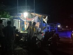 Patroli Dialogis Malam, Polsek Woha Jaga Sitkamtibmas di Bulan Suci Ramadhan