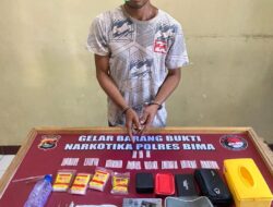 Miliki 37,62 gram Narkoba Jenis Shabu, Pria 27 tahun Asal Desa Kore ini Diringkus Tim Opsnal Satreskoba Polres Bima