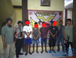 4 Terduga Pelaku Pencurian Berhasil Diamankan Polsek Monta