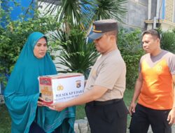 Bhakti Religi Polsek KP3 Bandara SMS Bima Bersihkan Masjid dan Serahkan Bingkisan Bagi Pengurus Masjid