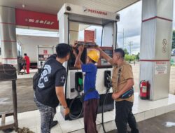 Polres Bima Kota Lakukan Pengecekan Alat Takar di SPBU