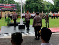 Kapolres Bima AKBP Eko Sutomo SIK., MIK., Pimpinan Upacara Gelar Pasukan Operasi Ketupat Rinjani 2024